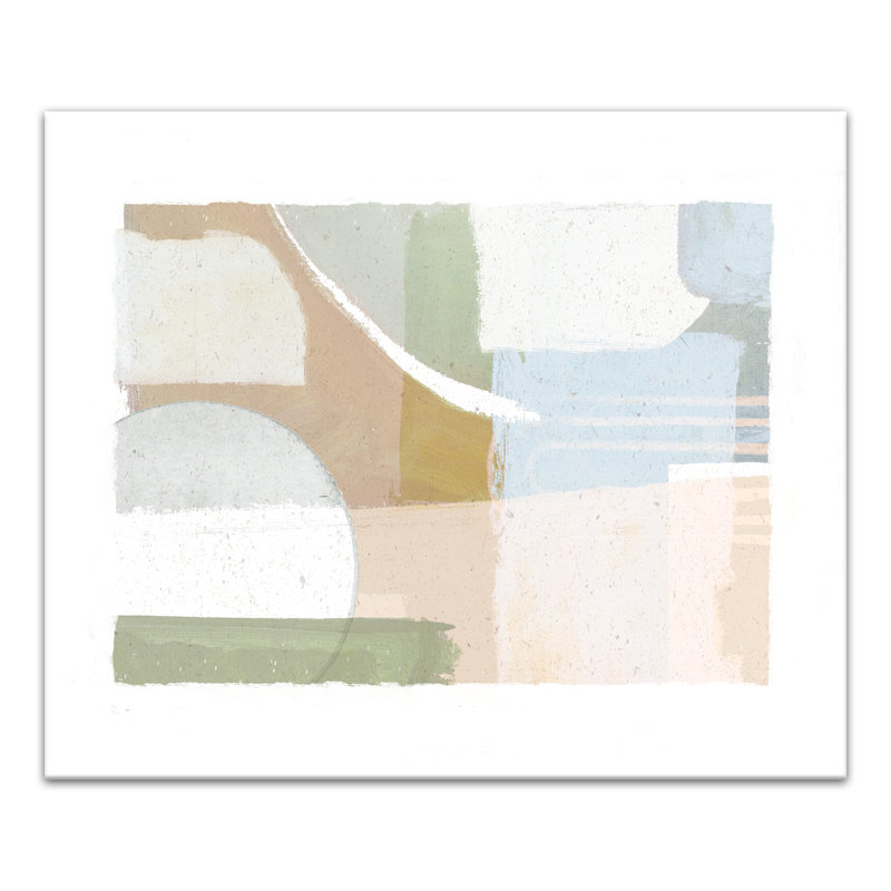 Impression sur toile pastel moderne abstrait, H 20 po x l 24 po
