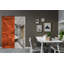 Porte de grange coulissante en bois de pin avec trousse de quincaillerie d'installation-93178035-93178047