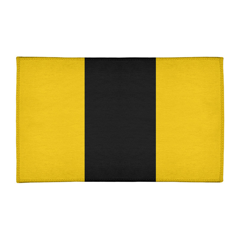 Tapis jaune/noir, Rectangle 2 pi x 3 pi