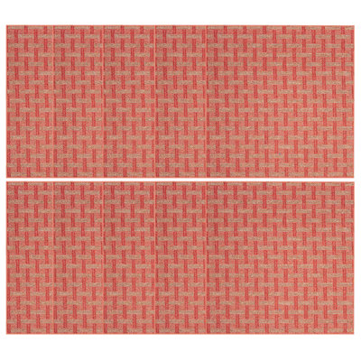 Ensemble de tapis intérieur / extérieur en polyester touffeté à la machine Korren