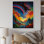 «Rainbow Mountain Landscape At Sunset», reproduction sur toile