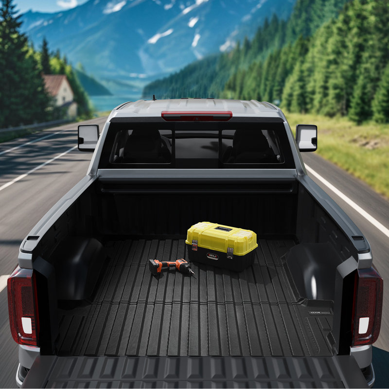 Tapis de lit camion Fit 2019-2024 pour la doublure de lit Silverado / GMC Sierra 1500 2019-2024