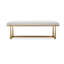 Uttermost Midas Antique Gold Bench