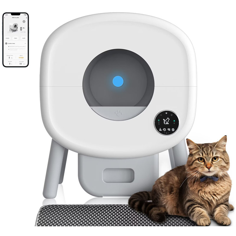 Bac à litière autonettoyant, bac à litière automatique pour chat de grande capacité, nettoyage automatique
