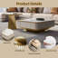 Hyrup Pedestal Coffee Table with Storage