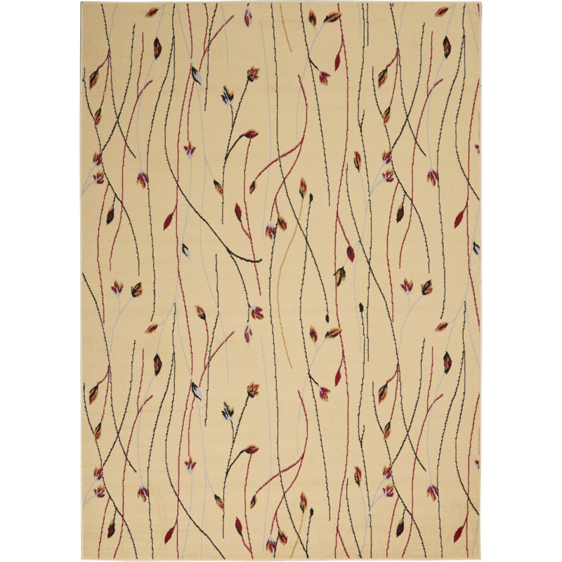 Aratrika Floral Indoor Rug, Runner 2' x 4'