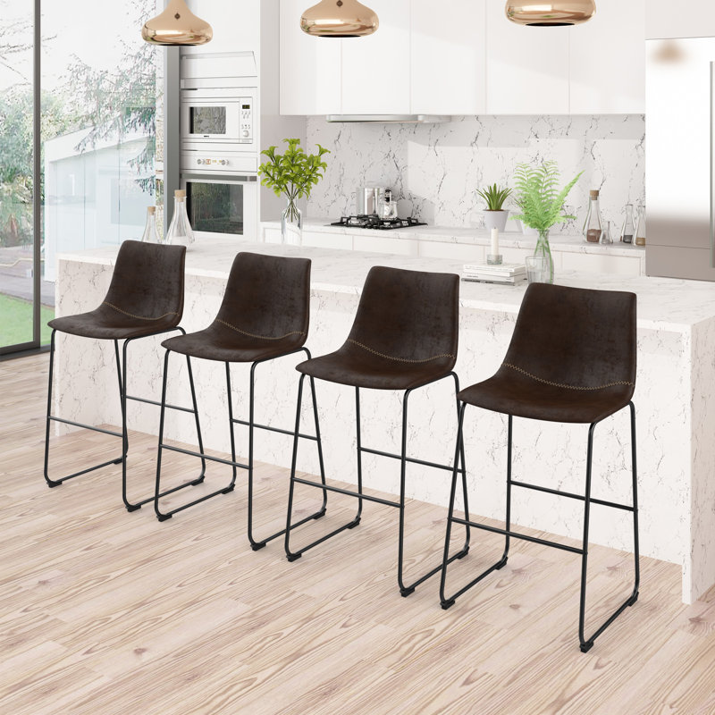 Azrah 27'' Bar & Counter Stool, Black