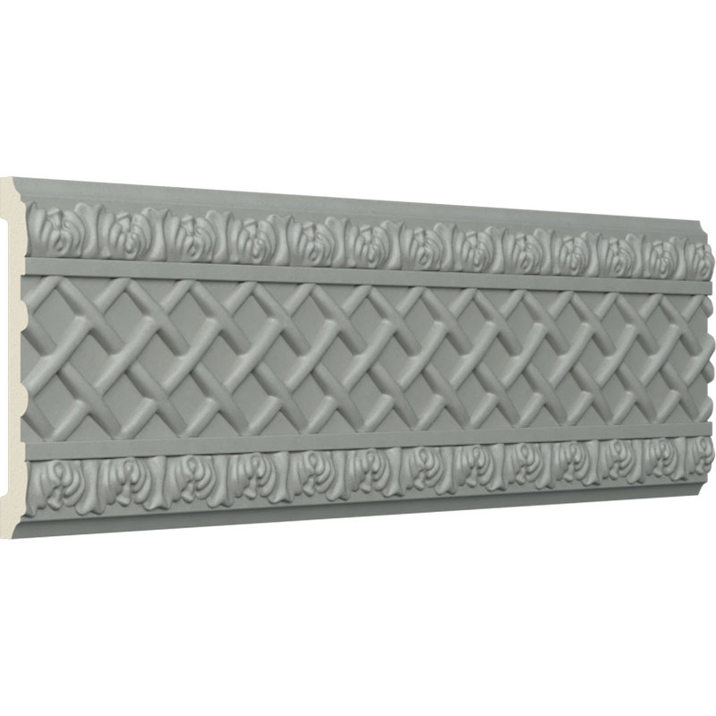 Swindon White High Density Urethane Decorative Chair Rail Set