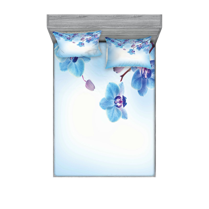 Drap-housse et coussin décoratif Ambesonne, Ensemble de draps pour lit double + 5 pièces supp