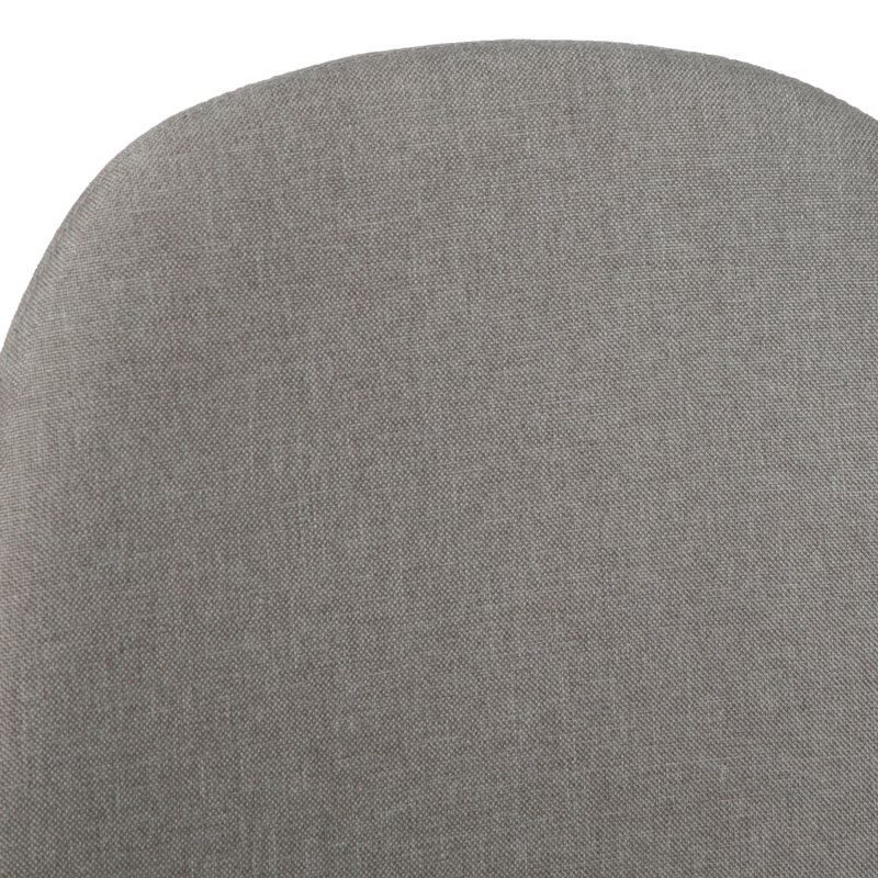 Asteria - Linen Dining Chairs - Modern Kitchen & Dining Seating, Black, Light Grey