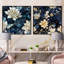 Croy - ensemble de 2 collages carrés floraux-101847386-101847392