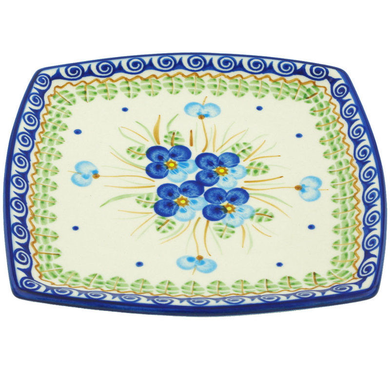 Pansy Ceramic Decorative Plate