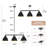 3‑Light Linear Pendant Light for Kitchen Island & Dining Room