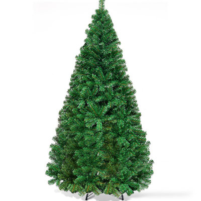 6FT Artificial Christmas Tree Xmas Pine Tree with Solid Metal Legs Perfect for Indoor and Outdoor Holiday Decoration