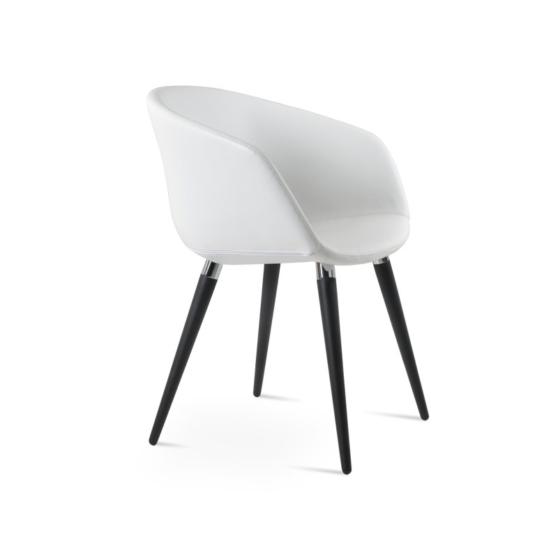 Fauteuil Tribeca Ana, Blanc, Noir