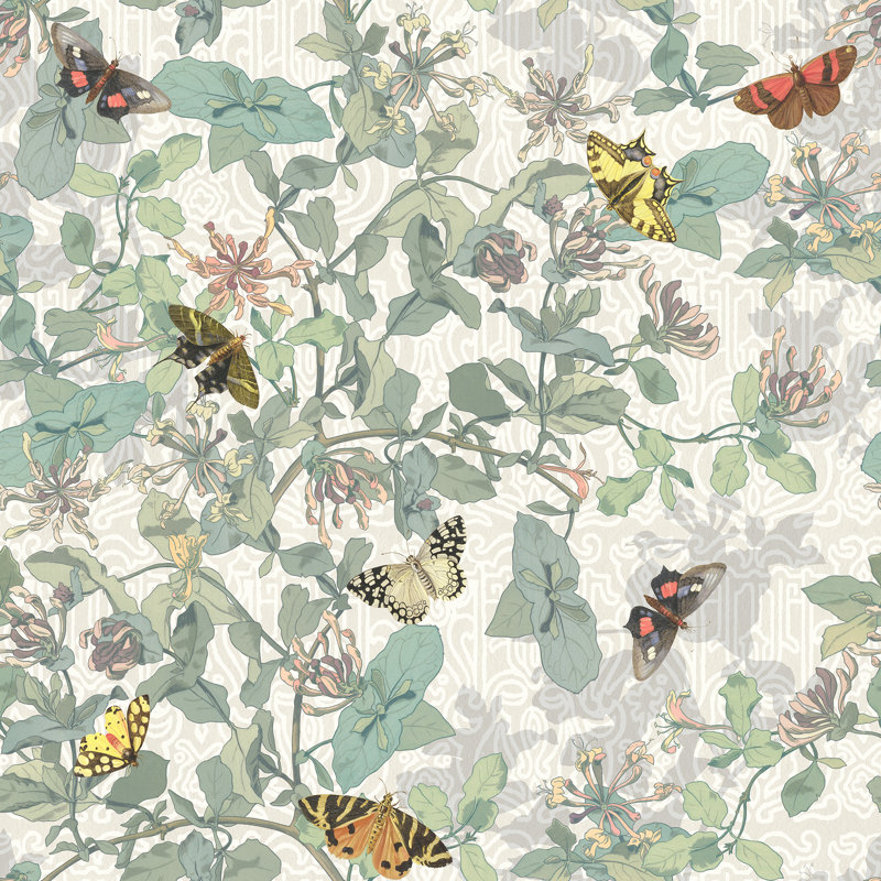 Yuki Osada Floral Wallpaper Double Roll, Cream