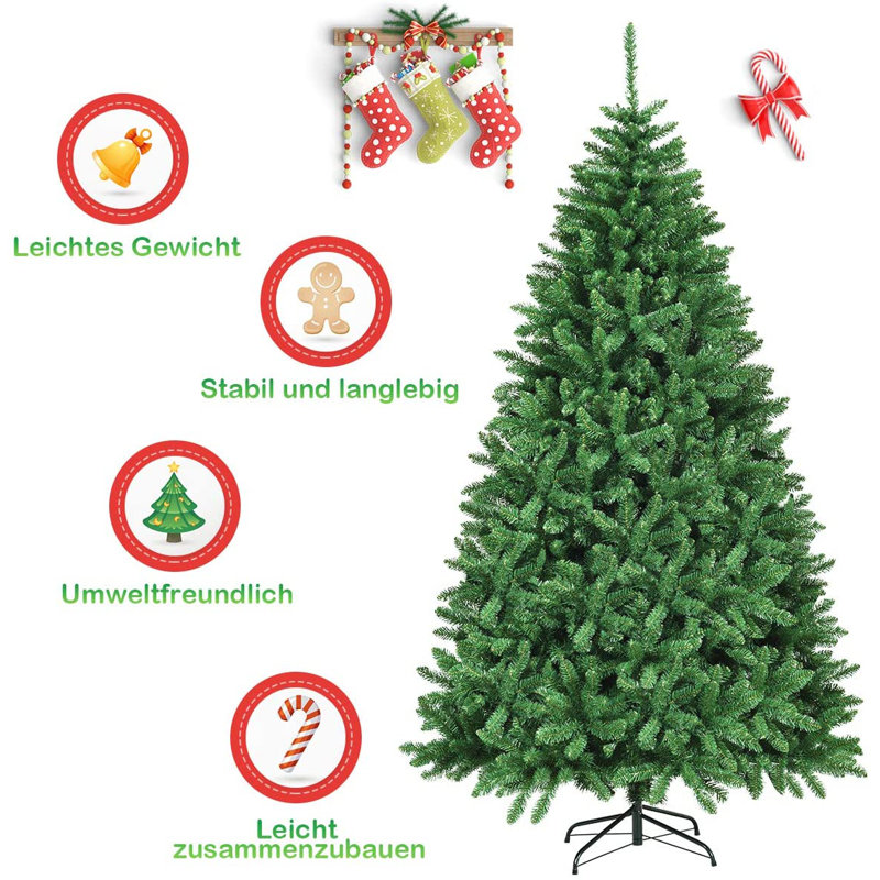 225cm H Artificial Pine Christmas Tree