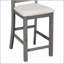 Ensemble de salle à manger 5 pièces à hauteur de comptoir en bois d'hévéa multifonctionnel avec chaises rembourrées-1672799838-1672799836-1672799837