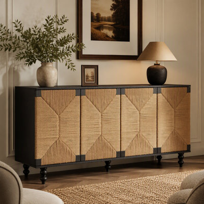 Meuble télé avec rangement Buffet Accent Natural