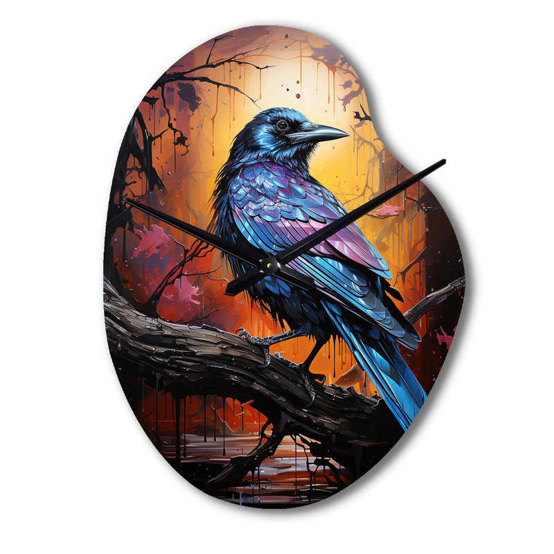 Horloge murale asymétrique en métal Leahey, Petit
