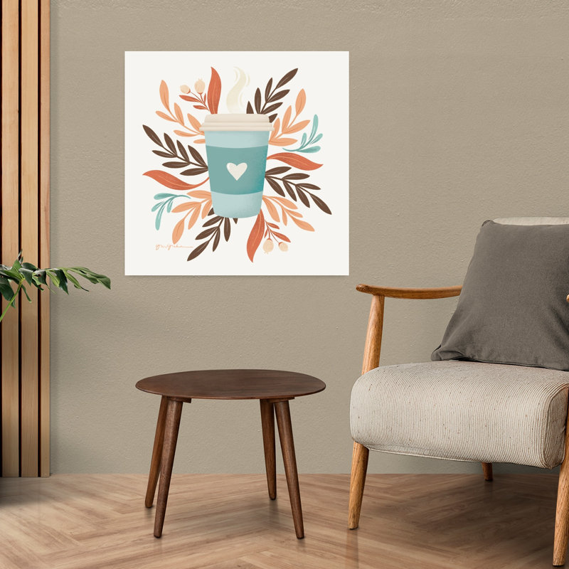 Mélange moderne avec art bleu-brun, H 24 po x l 24 po