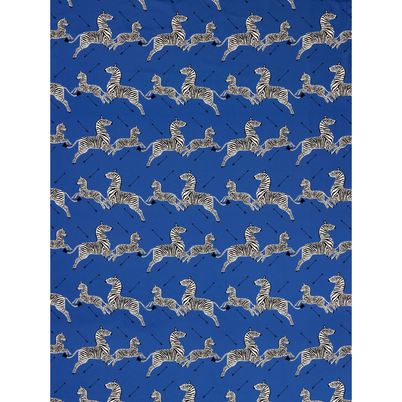 Zebras Petite 100% Cotton Fabric, Denim
