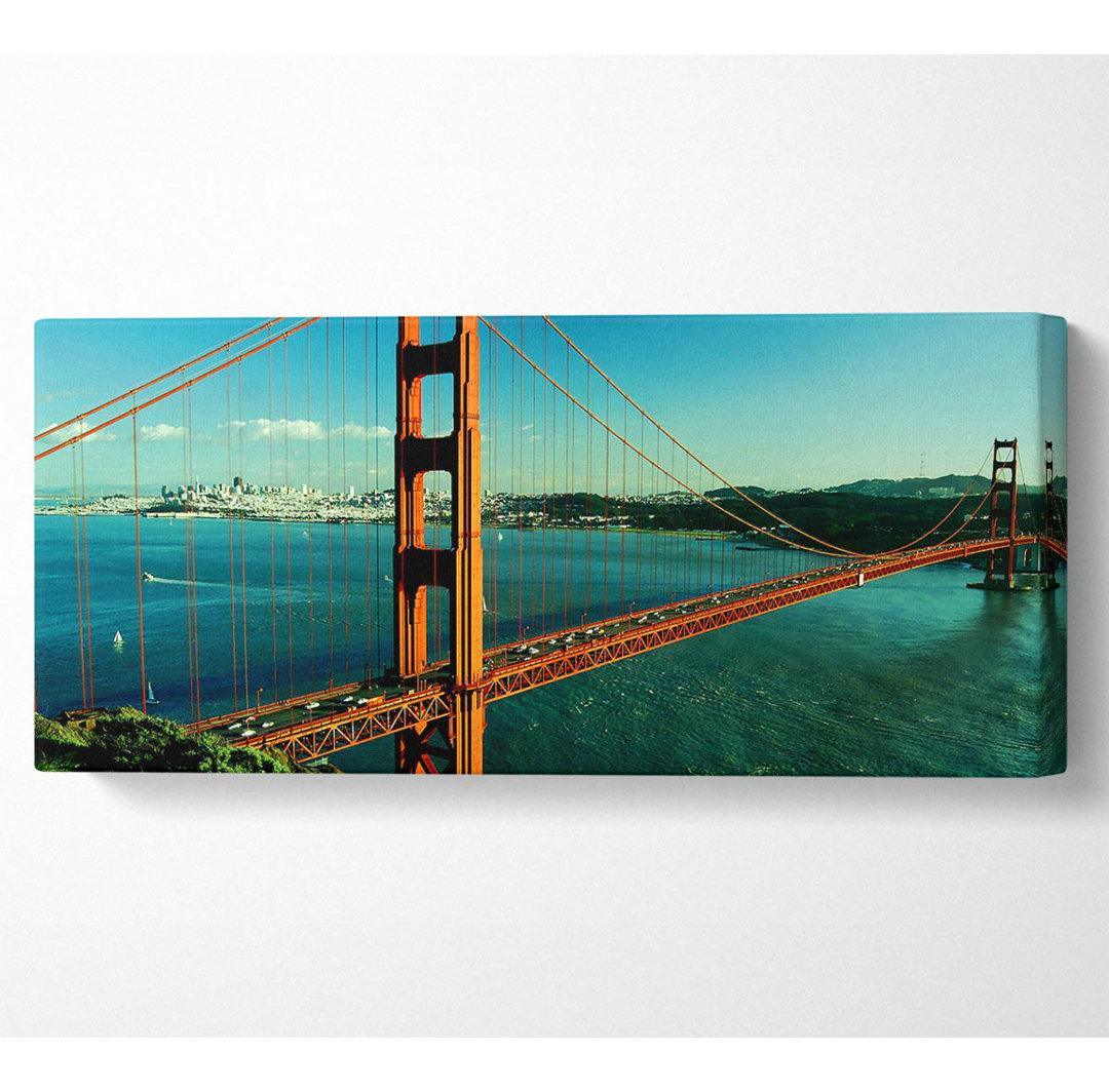 San Francisco - Panorama-Kunstdrucke auf Canvas-Leinwand