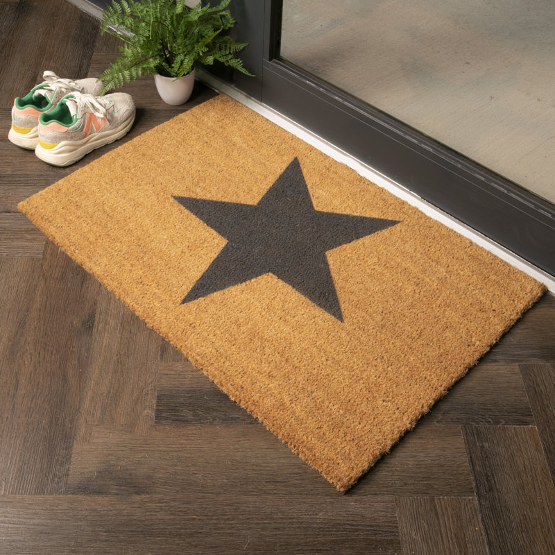 Tapis d'intérieur / extérieur antidérapant Country Home Star 24 po x 36 po, Gris