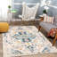 Tapis crème / bleu Azulejos-1220718414