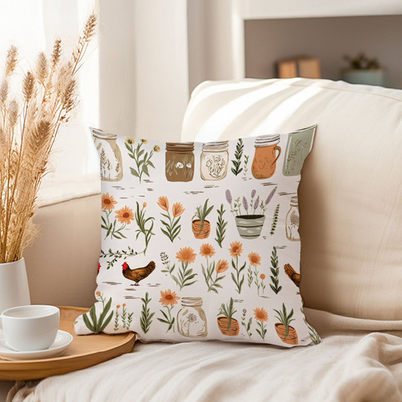 Rustic Farmhouse Pattern IV, 20"H x 20"W
