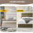 Linen 3-Panel Headboard Queen Bed Frame with Lift Up Storage, No Box Spring Needed, Ivory-323341733-324274077