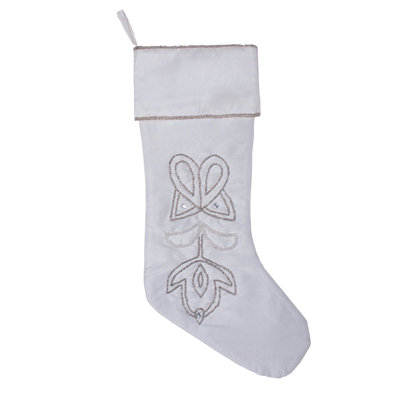 Chaussette de noël à perles pointues