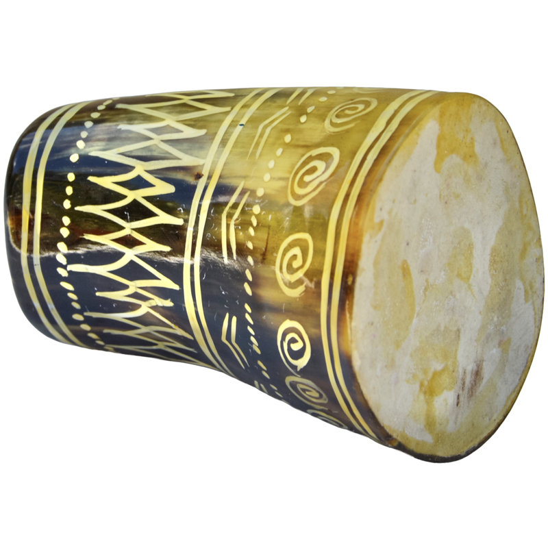 West-African Hand Painted Abstract Decorative Object