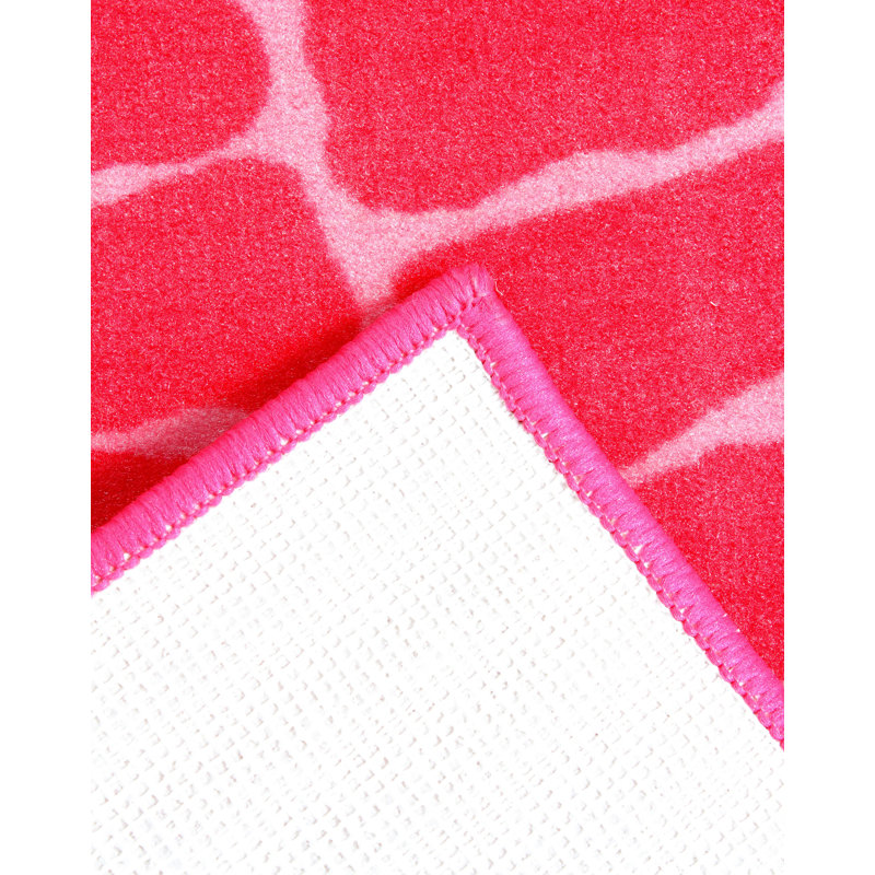 Animal Print Indoor / Outdoor Rug, Half Round 5'5" x 11'