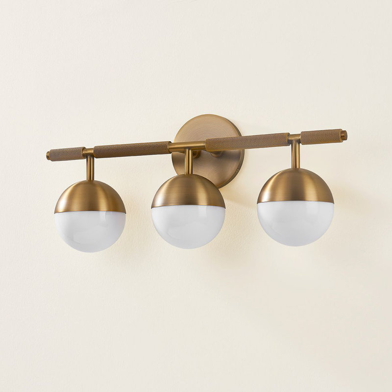 Enson 3 Light Bath and Vanity, Patina Brass