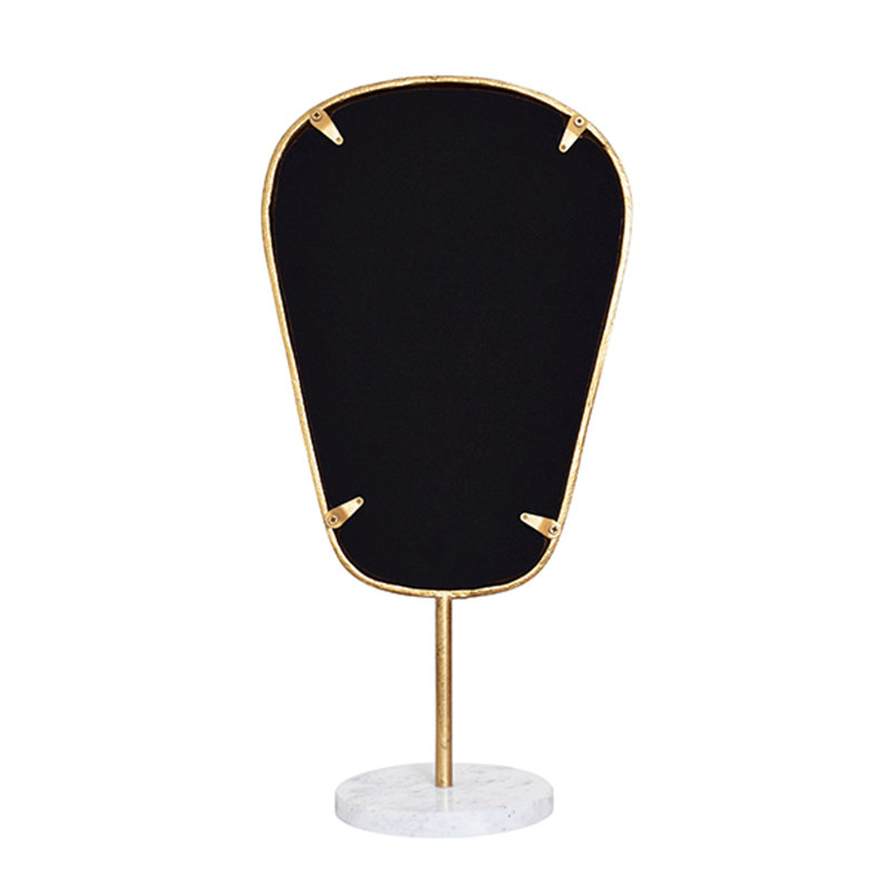 Micah Novelty Metal, Marble Mirror, 24" x 12"