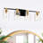 Modern 4- Bathroom Vanity Lights With Glass Shade, Vintage Flair For Over Mirror, Kitchen, Dinning Room, Bedroom, Hallway - Gold & Matte Black Elegant