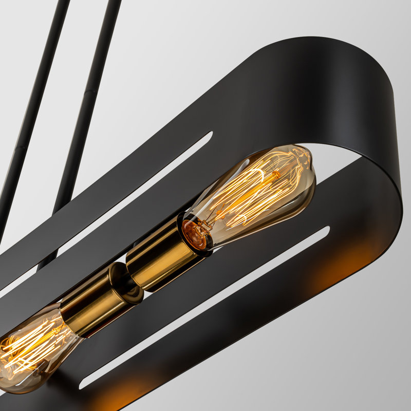 Luminaire suspendu pour îlot de cuisine à 4 lumières à intensité variable Jacxon