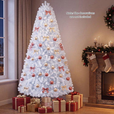 White Artificial Realistic PVC Pine Christmas Tree