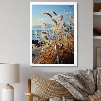 Beachgrass, photographie, horizon encadré sur toile