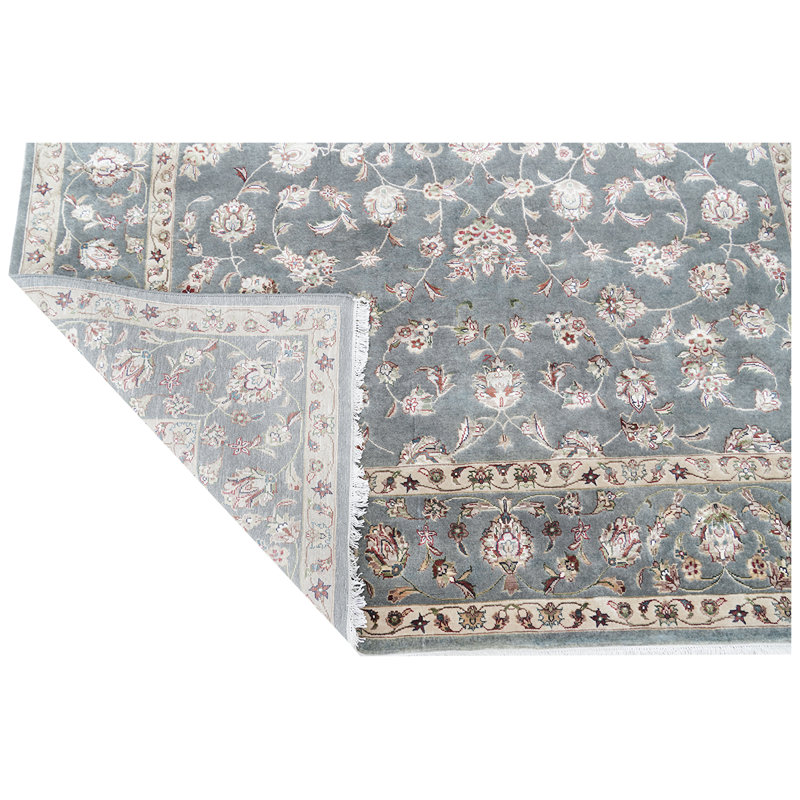 Hand-Knotted High-Quality Gray Area Rug