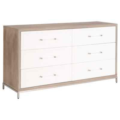 Commode double 6 tiroirs Arwel
