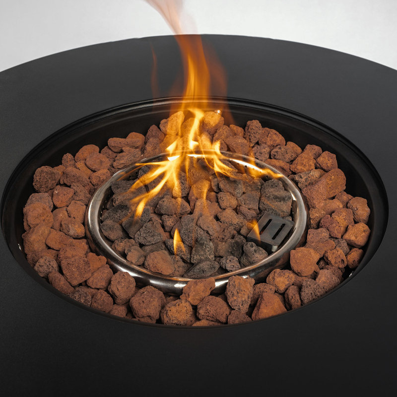 Round Fire Table with steel frame