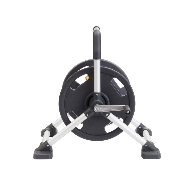 Gorilla 150 ft. Black and Gray Aluminum Hose Reel Cart