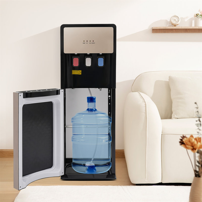 Bottom Loading Hot & Cold Water Dispenser, Black