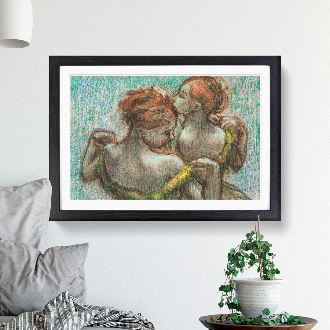 Two Ballet Ballerina Dancers by Edgar Degas - Picture Frame Painting