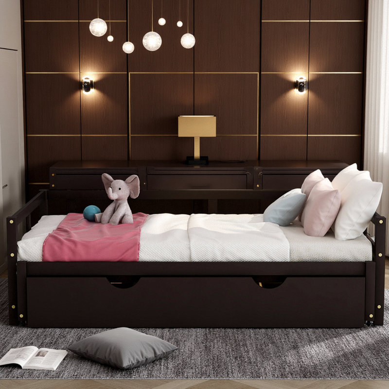 Extending Daybed with Pull-Out Trundle – Twin to King Conversion & Space-Smart Design, Espresso
