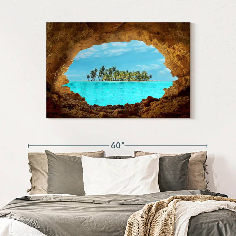 Secret Island Canvas Print, 32" W x 48" H