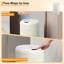Poubelle à capteur de mouvement sans contact 8 gallons, poubelle de cuisine automatique avec couvercle, poubelle intelligente en acier inoxydable de 30 L
