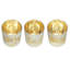 Ensemble de 3 porte-bougies en verre
